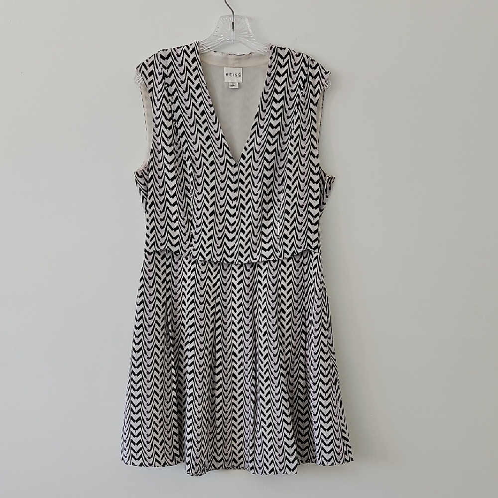 Reiss 100% Silk‎ Tia Lenoir Sleeveless Mini Dress Size 10